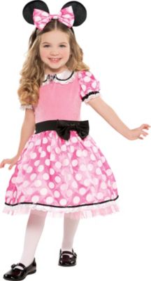 Girls Minnie Mouse Costume Deluxe 