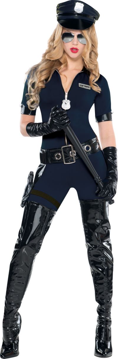 Stop Traffic Sexy Cop Costume For Women Party City