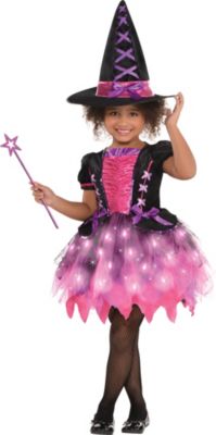 pink and black witch costume