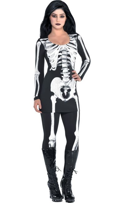 Adult Bare Bone Skeleton Costume | Party City