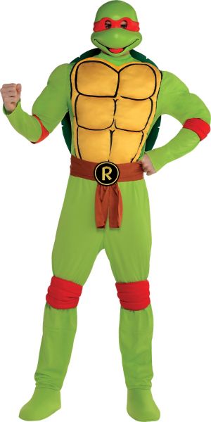 Adult Raphael Muscle Costume - Teenage Mutant Ninja Turtles - Party City