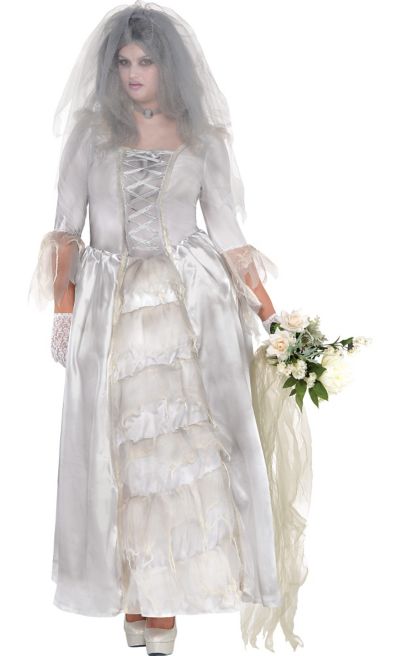 Adult Ghost Bride Costume Plus Size | Party City