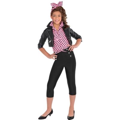 Girls Pink Rockabilly Costume | Party City