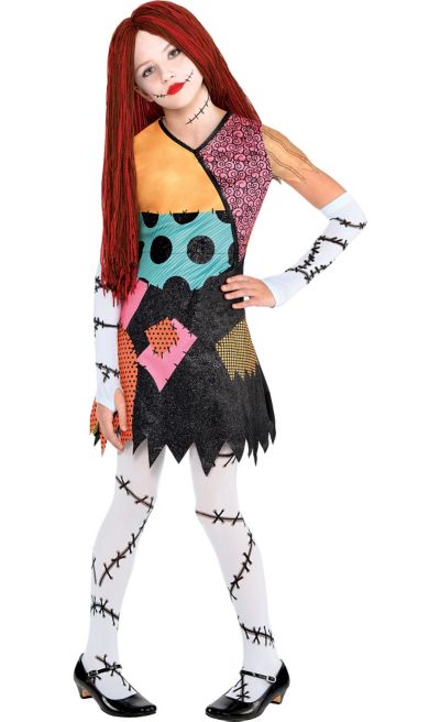 Girls Sally Costume - The Nightmare Before Christmas | Party City
