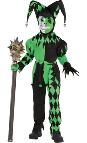 Little Boys Green Wicked Jester Costume - Party City