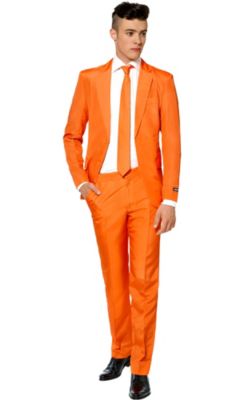 orange jacket suit