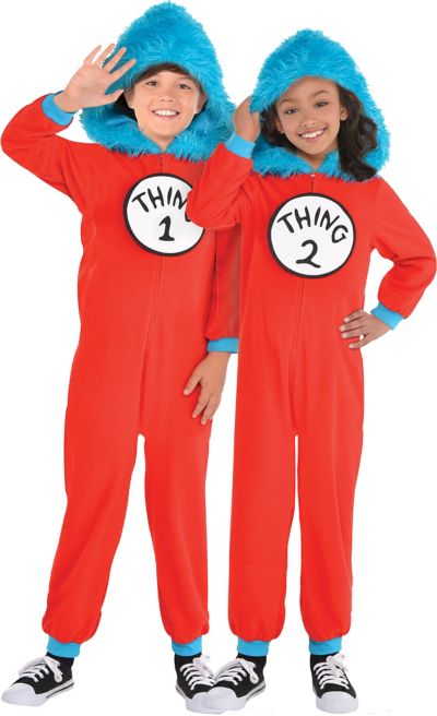 Thing 1 & Thing 2 Costume For Kids - Dr. Seuss | Party City