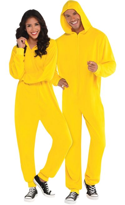 Adult Zipster Yellow One Piece Costume | Party City