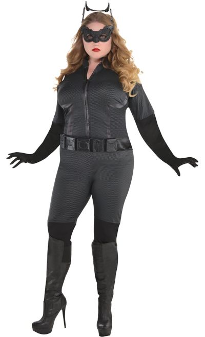 Adult Catwoman Costume Plus Size The Dark Knight Rises Batman Party City