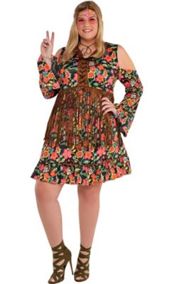 plus size hippie fancy dress