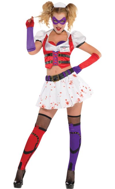 Adult Harley Quinn Costume Arkham Asylum Party City