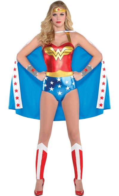 Adult Wonder Woman Bodysuit Costume Party City