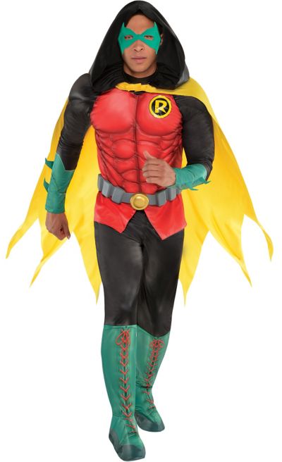 Adult Robin Muscle Costume - DC Comics New 52 | Party City Adult Robin Muscle Costume - DC Comics New 52 | Party City