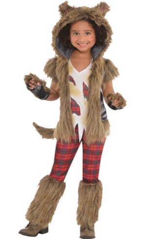 Little Girls Full Moon Werewolf Costume - Party City