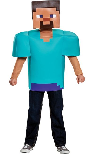 Boys Steve Costume Minecraft Party City