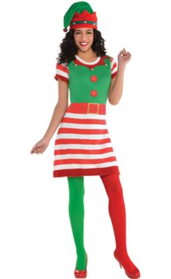 womens elf sweater dress