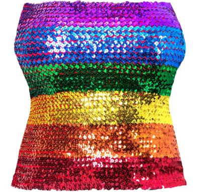 rainbow sequin tops