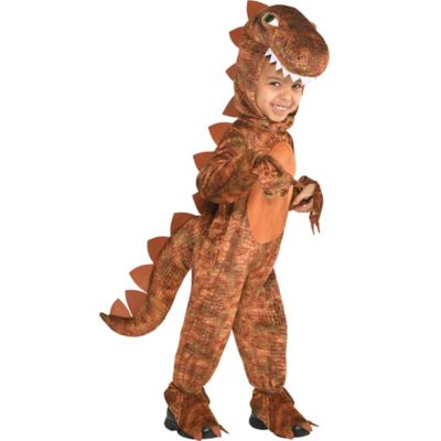 Child Zipster Dinosaur Costume T Rex Boys Girls Book Week Day Fancy Dress Outfit