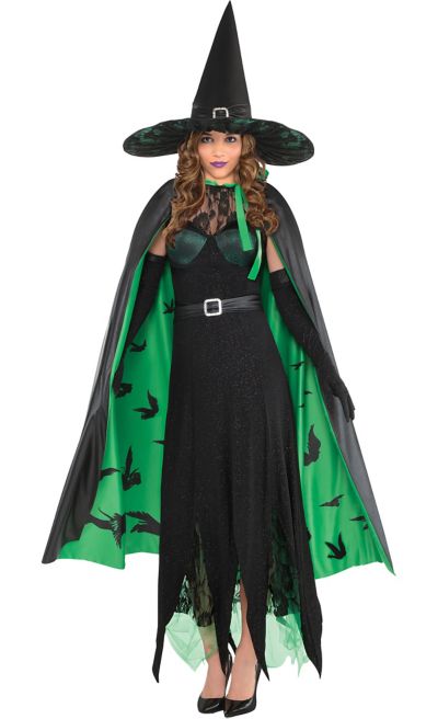 CAPE /& HAT HALLOWEEN//Wicked//Wizard of Oz WICKED WITCH OF THE WEST COSTUME