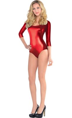 red bodysuit outfits