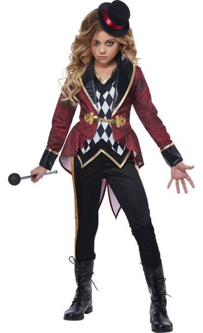 Kids Circus Ringmaster Costume Boys Girls Cosplay Outfits Fancy Dress Halloween