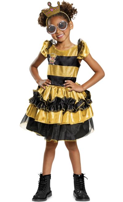 Download Girls Queen Bee Costume Deluxe L O L Surprise Party City