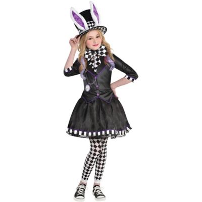 Boys Hatter Costume S XL Kids Wonderland Mad Tea Party Fancy Dress Halloween