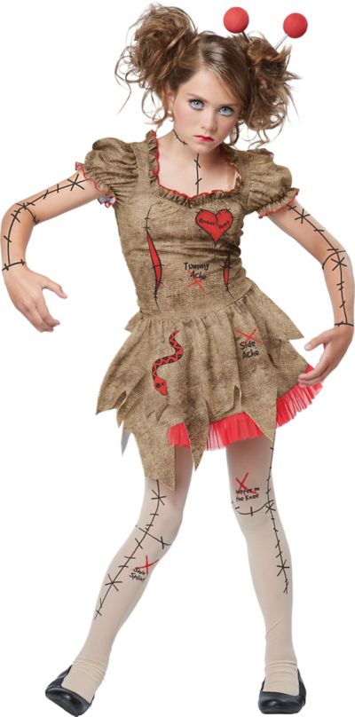 Details about   Fun World Girl's Voodoo Dolly Child Costume XL 14-16