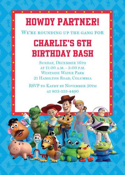 Custom Toy Story 4 Invitations | Party City