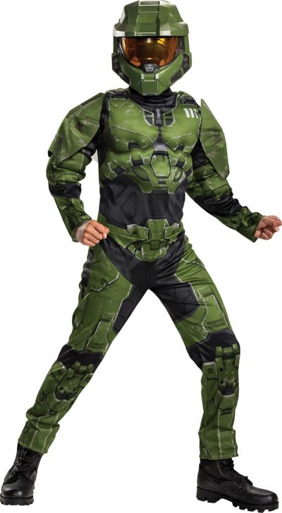 Child Master Chief Muscle Costume - Halo | Party City