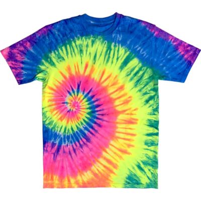 Adult 60s Hippie Tie-Dye Swirl T-Shirt | Party City