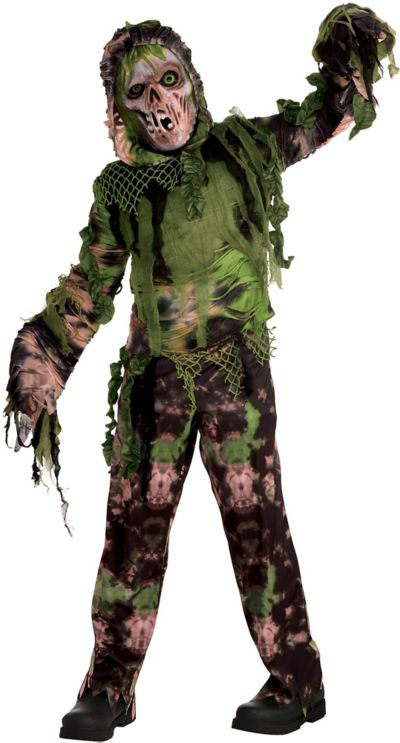 Halloween Boys Swamp Zombie Fancy Dress Dressing up Costume H18