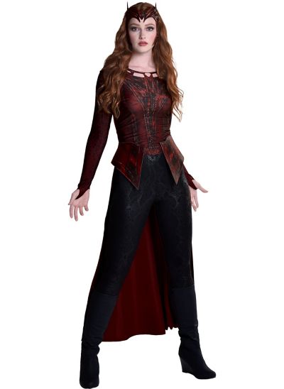 WandaVision Scarlet Witch Wanda Cosplay Costumes Top Level