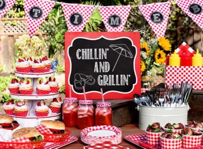 Gingham Picnic Food And Drink Ideas Party City