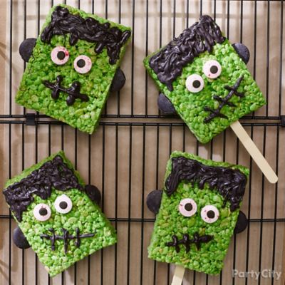 Monster Munchies Crispy Rice Treat How To - Easy Halloween Dinner Ideas ...