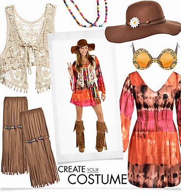 60s Costumes - 1960s Hippie Costumes - Party City