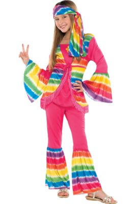 Adults Rainbow Hippy Costume
