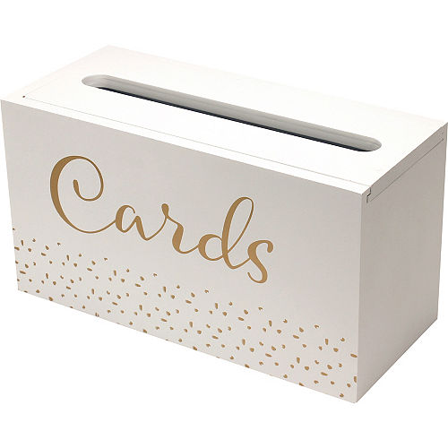 White Card Holder Box 12 1 2in X 6 3 4in Party City